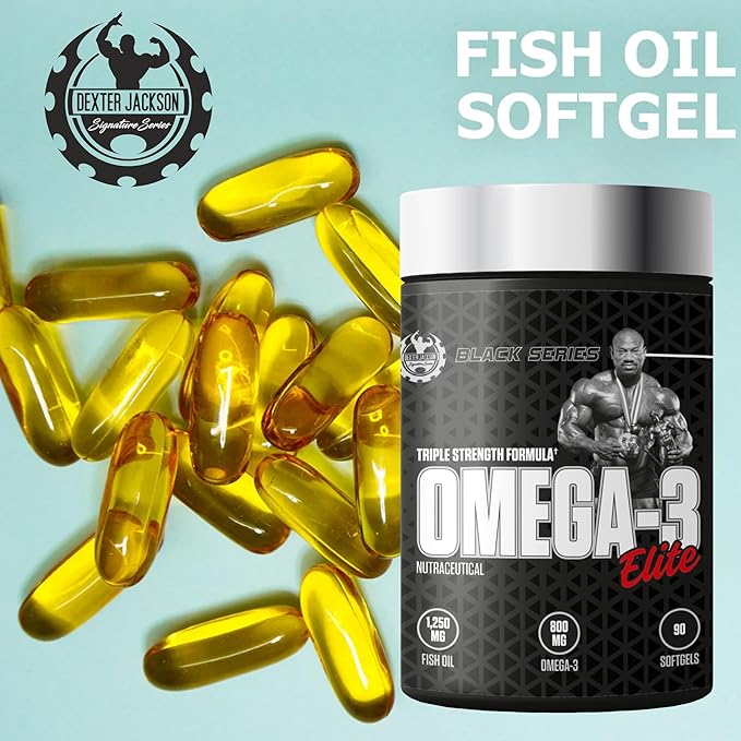 Dexter Jackson- Omega-3 Elite (Original).Joint support supplement.1250MG. [90 Softgels]