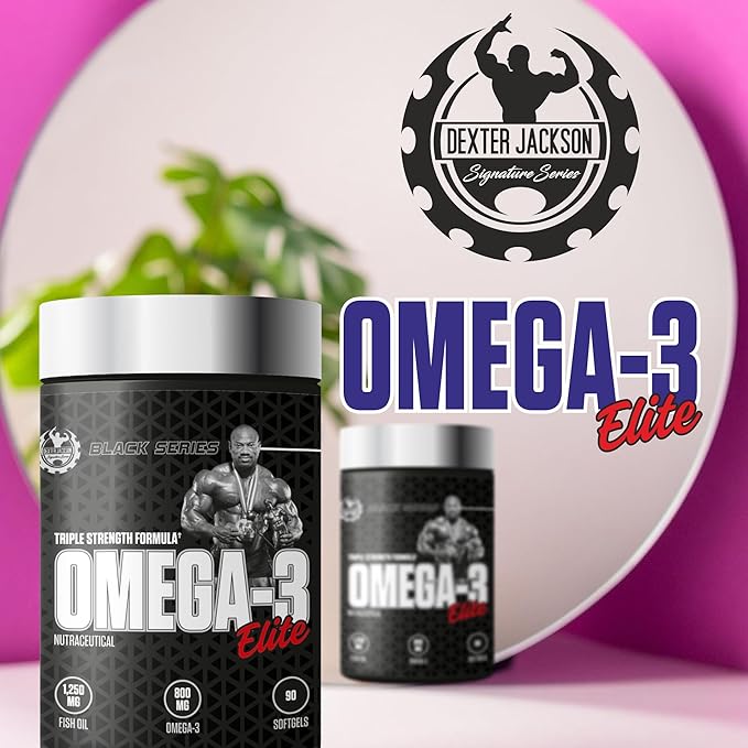 Dexter Jackson- Omega-3 Elite (Original).Joint support supplement.1250MG. [90 Softgels]