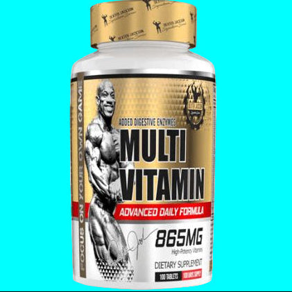 Dexter Jackson- Multi-Vitamins (Original).All the vitamins you need for daily routine.865MG.[100 Tablets]